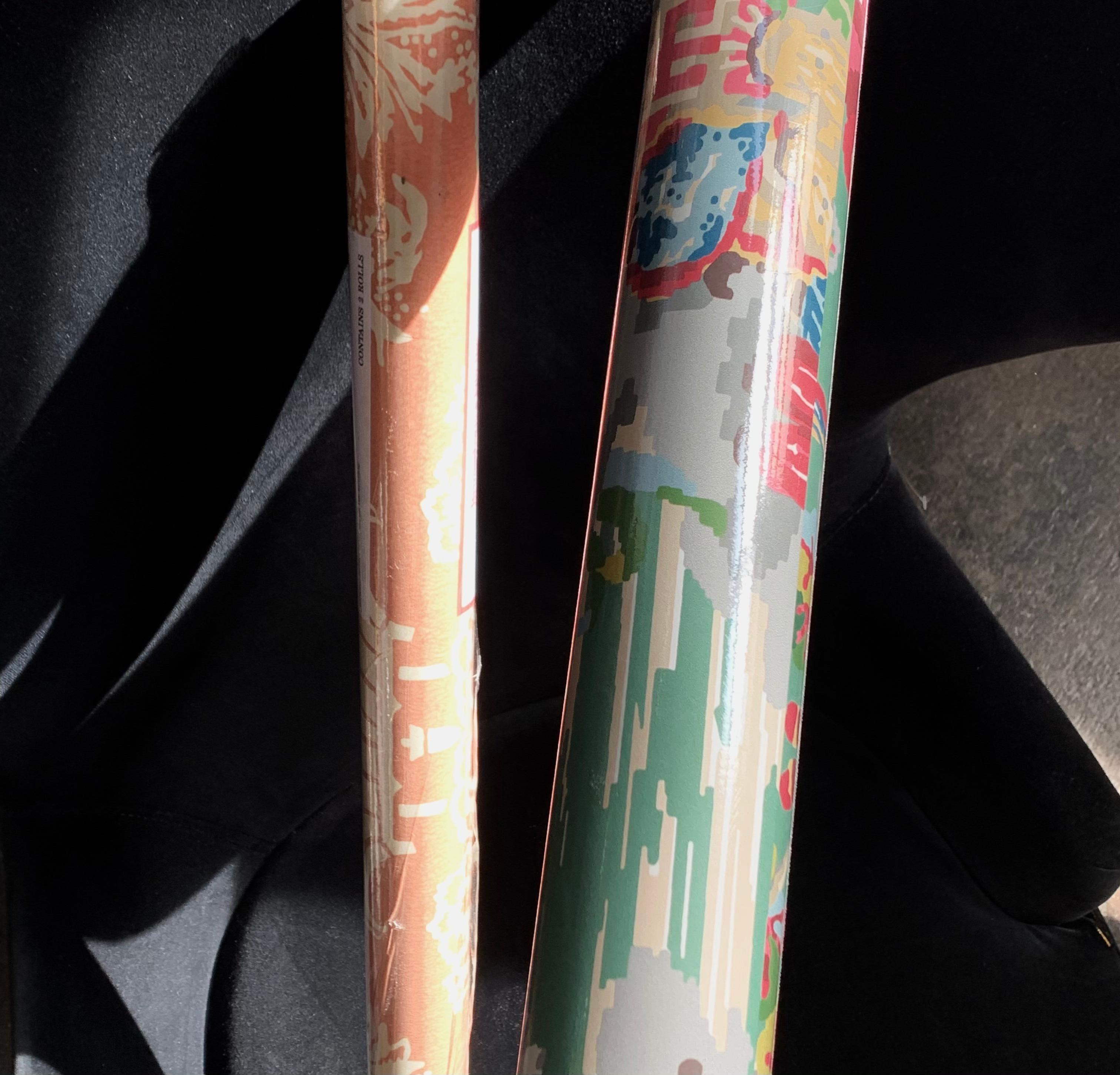 Brunschwig & Fils Chinoiserie Hand-Printed Xian Jade Wallpaper Double Roll For Sale 3