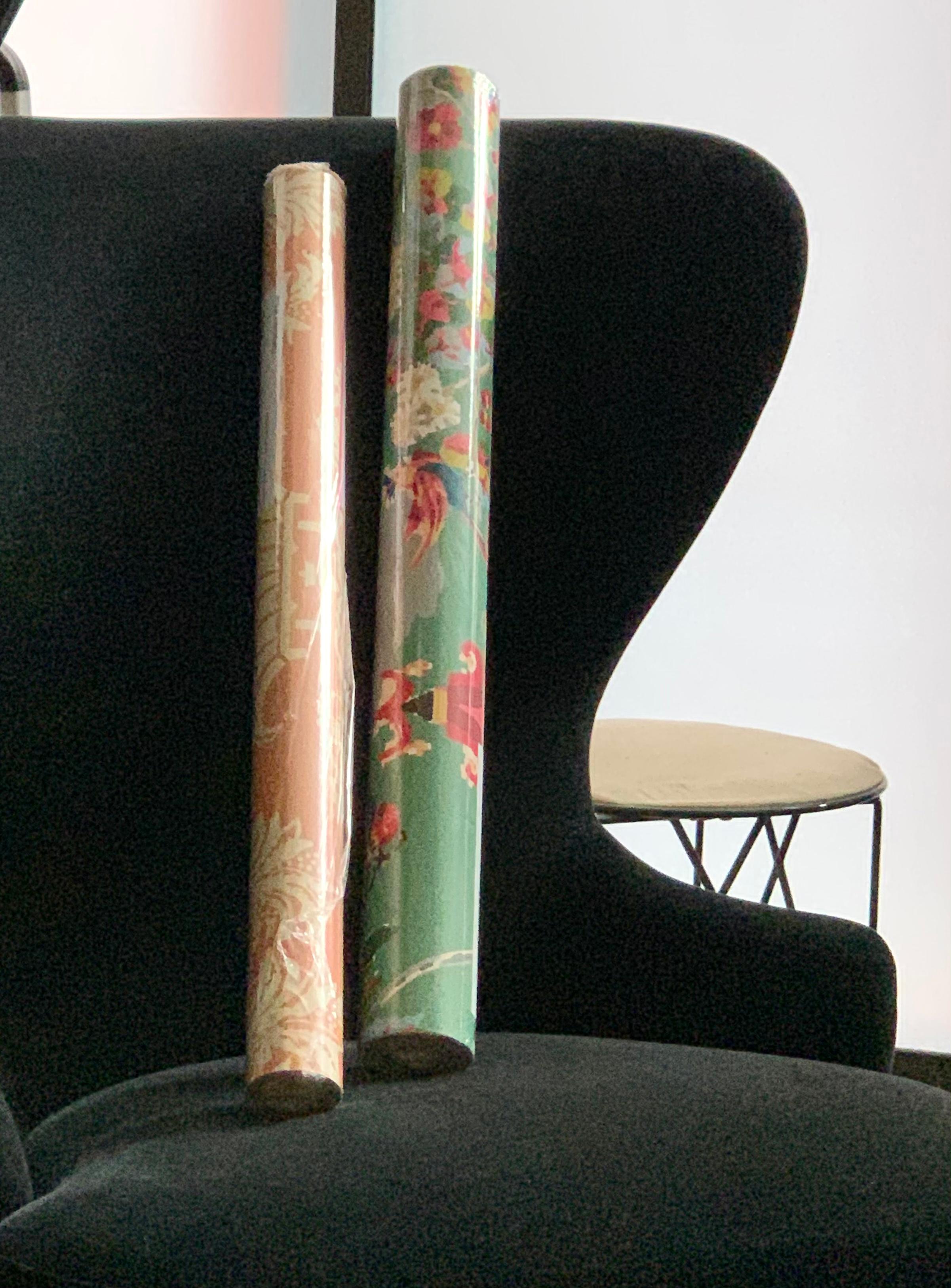 Brunschwig & Fils Chinoiserie Hand-Printed Xian Jade Wallpaper Double Roll For Sale 6