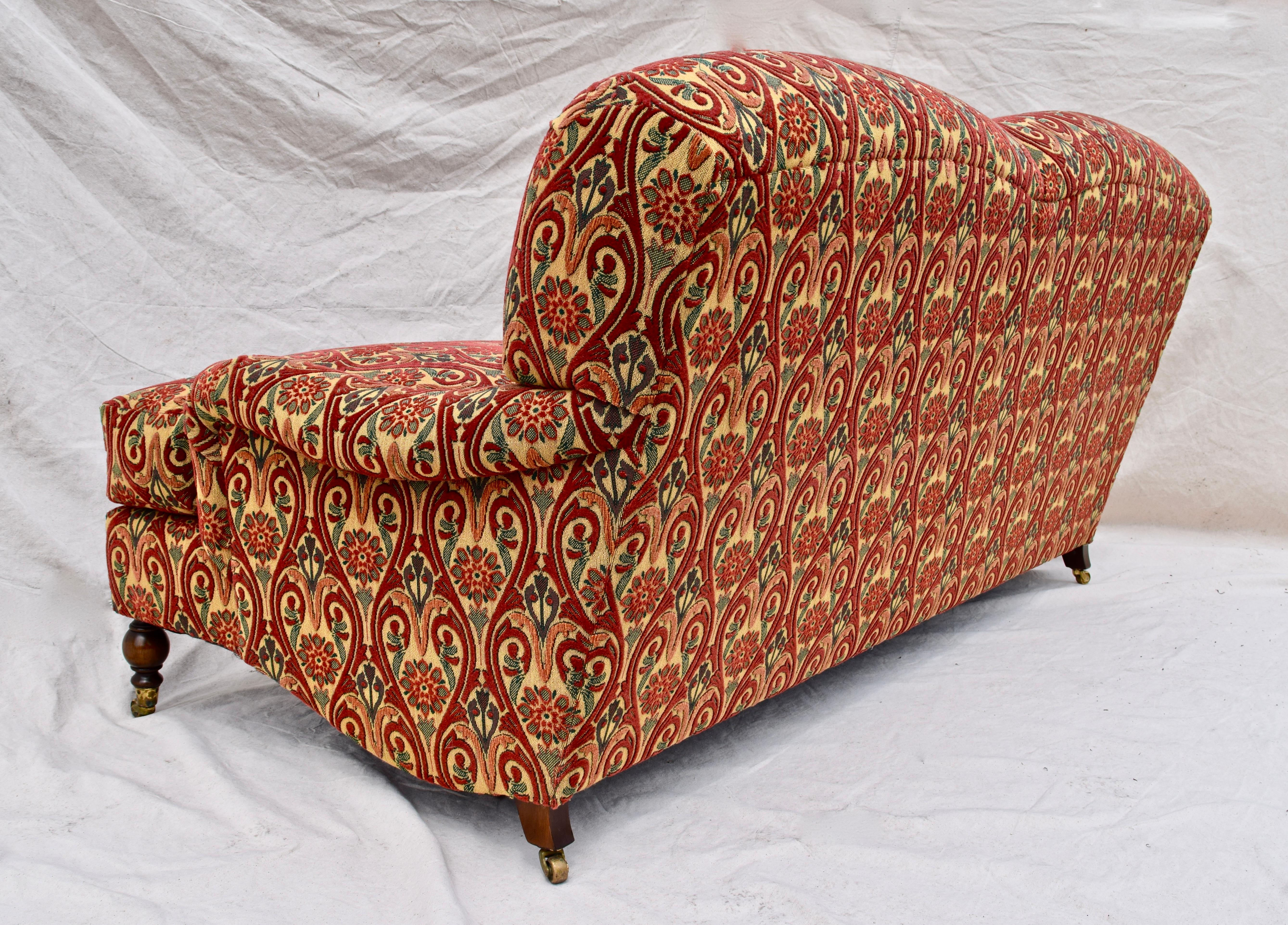 Brunschwig And Fils English Sofa On Casters For At 1stdibs Brunschwig And Fils English Sofa On Casters For At 1stdibs