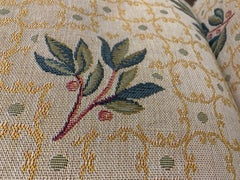 Brunschwig & Fils French Country Armchairs and Ottoman, Set of 3