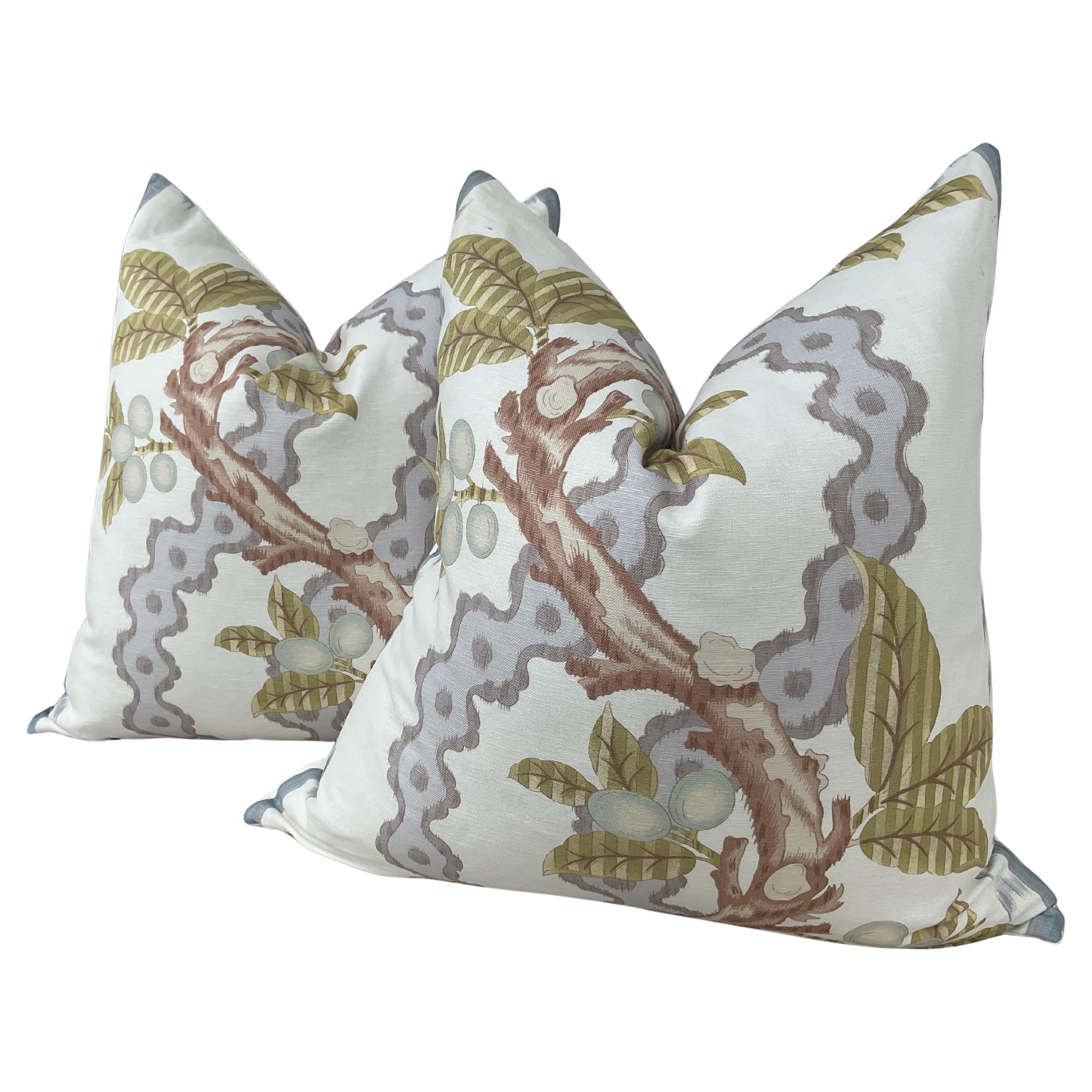 Brunschwig & Fils "Josselin" - Almohadas pizarra y gris - Un par de 22