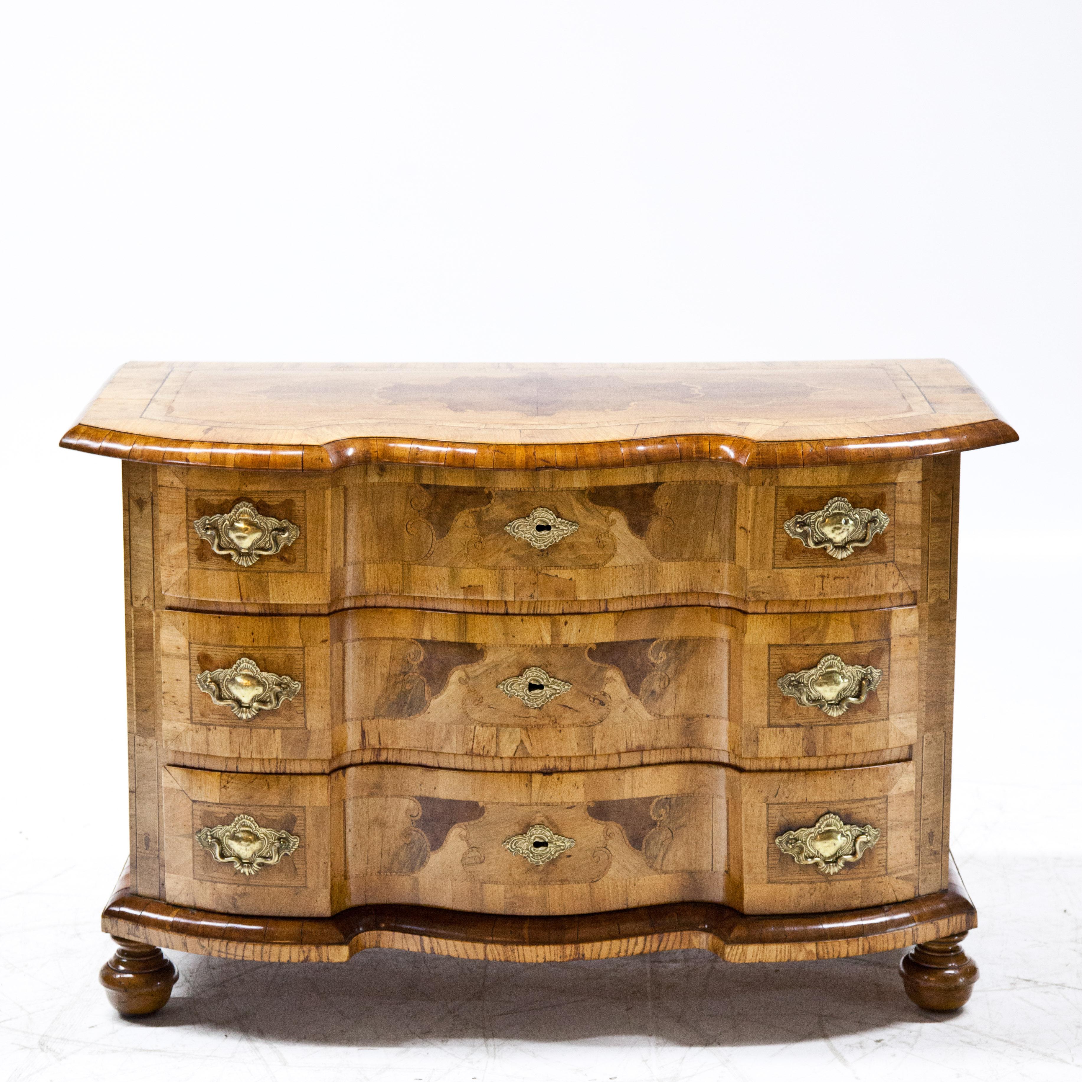 18th Century and Earlier Brunswick Baroque Chest of Drawers, 18th Century