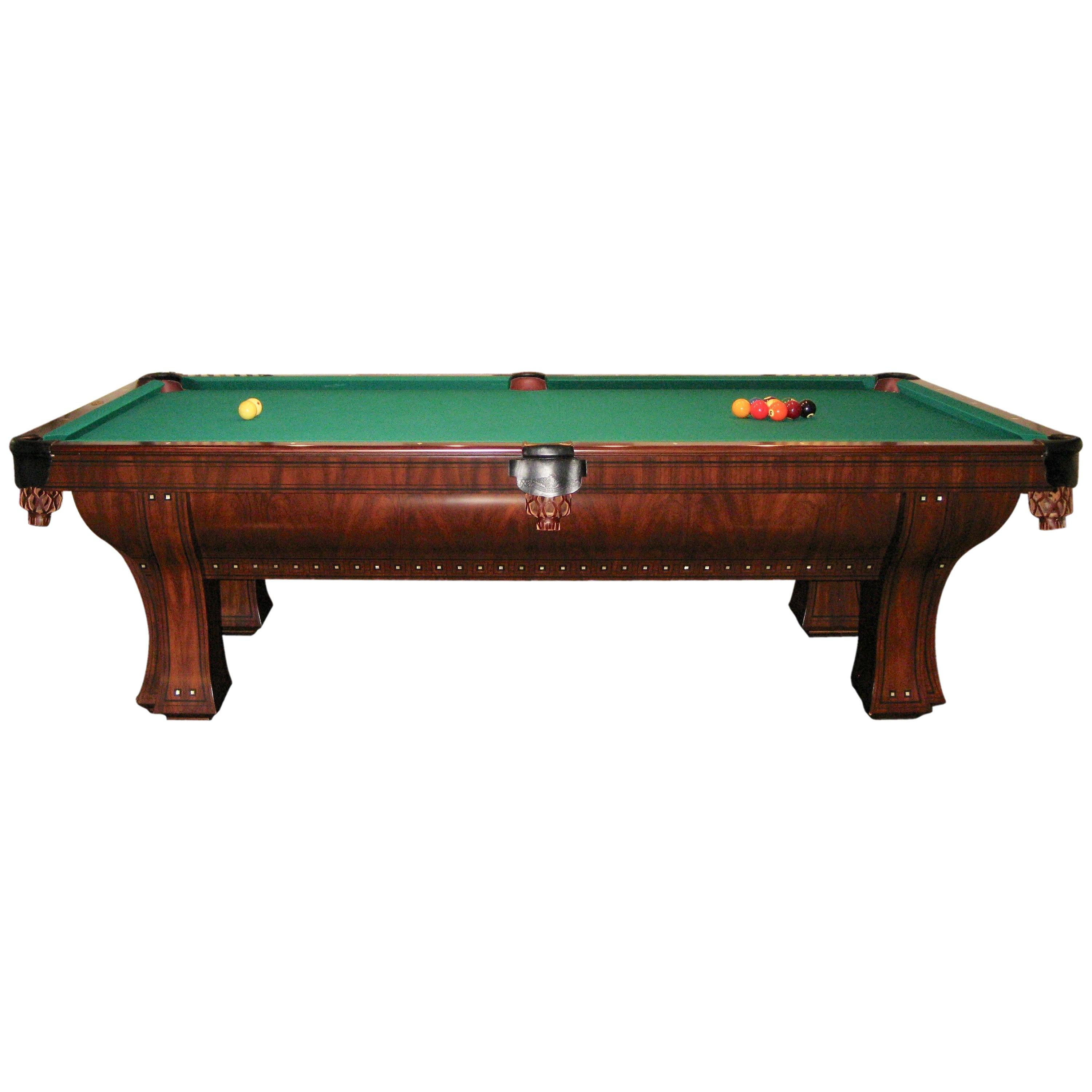 Brunswick Marquette Walnut Pool Table with Accessories at 1stDibs | sportcraft  pool table