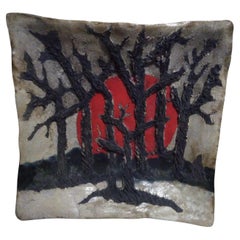 Bruny Graves Raku Art Plate