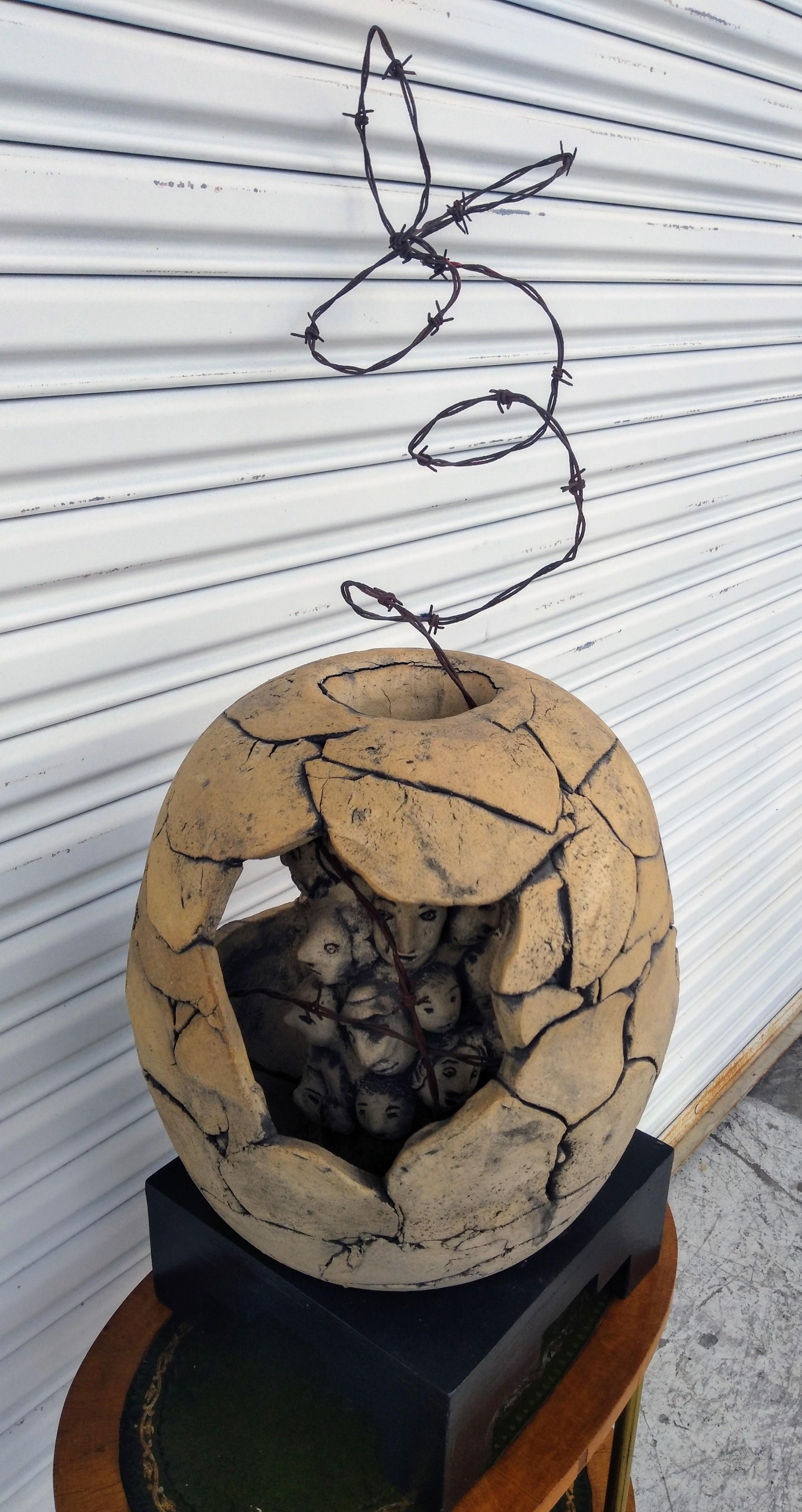 20th Century Bruny Graves Raku Sculpture For Sale