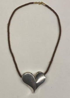 Brusca - Dante Sterling Silver Heart Pendant from 1975
