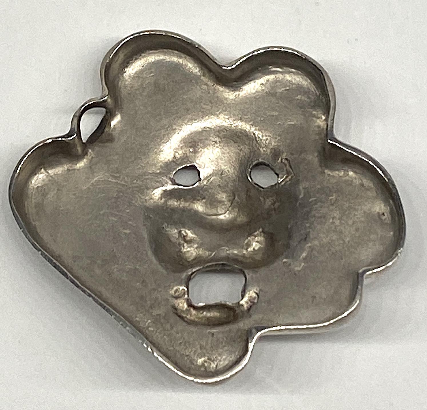 Brusca - Dante Sterling Silver Zoo Series Lion Pendant from 1976 For Sale 1