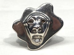 Brusca - Dante Sterling Silver Zoo Series Lion Ring from 1976