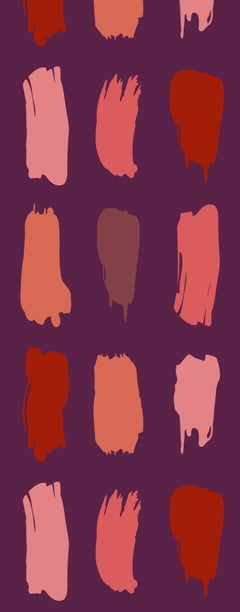 Panneaux en soie "Brush Colors" de Daniela Puppa