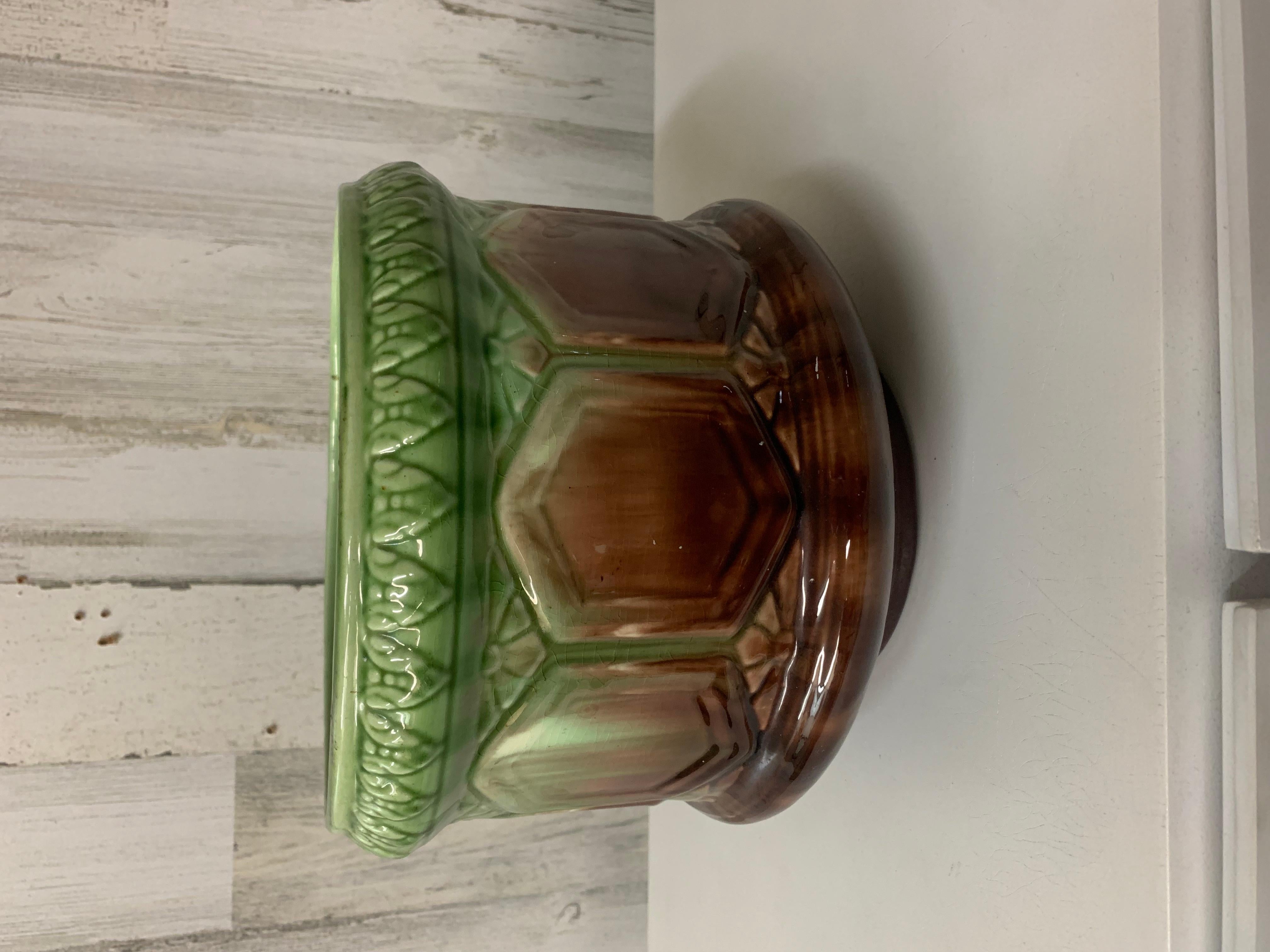 Brush McCoy Blended Majolica Jardiniere For Sale 1