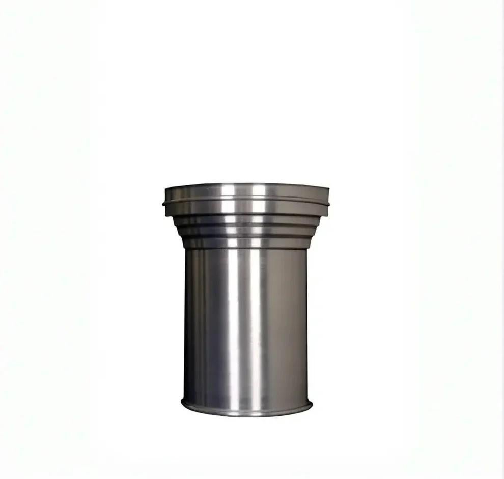 Capitello Beistelltisch aus gebürstetem Aluminium, italienisches minimalistisches Design, 2020er Jahre (Gebürstet) im Angebot