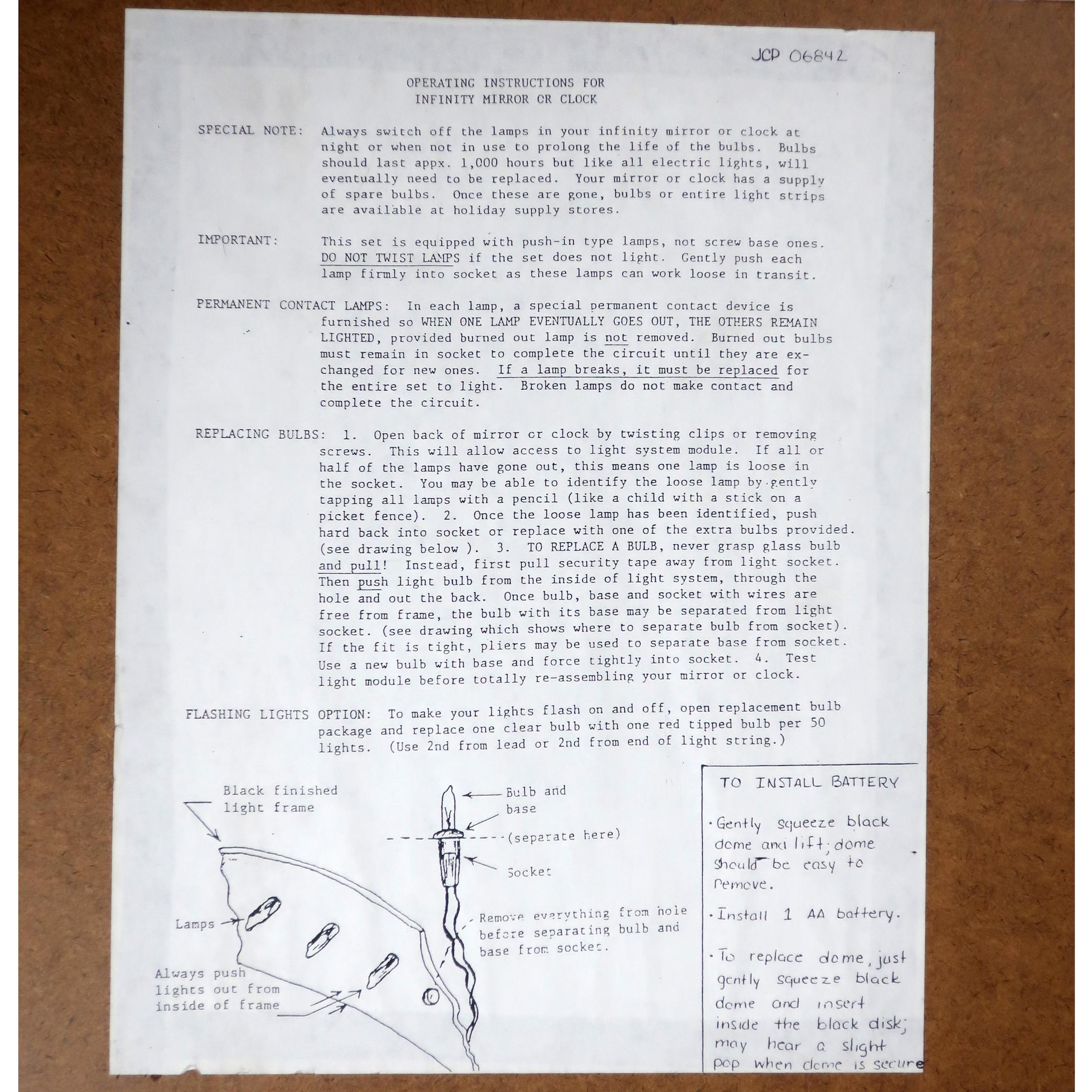 Brushed Aluminum Infinity Clock with Stand 5