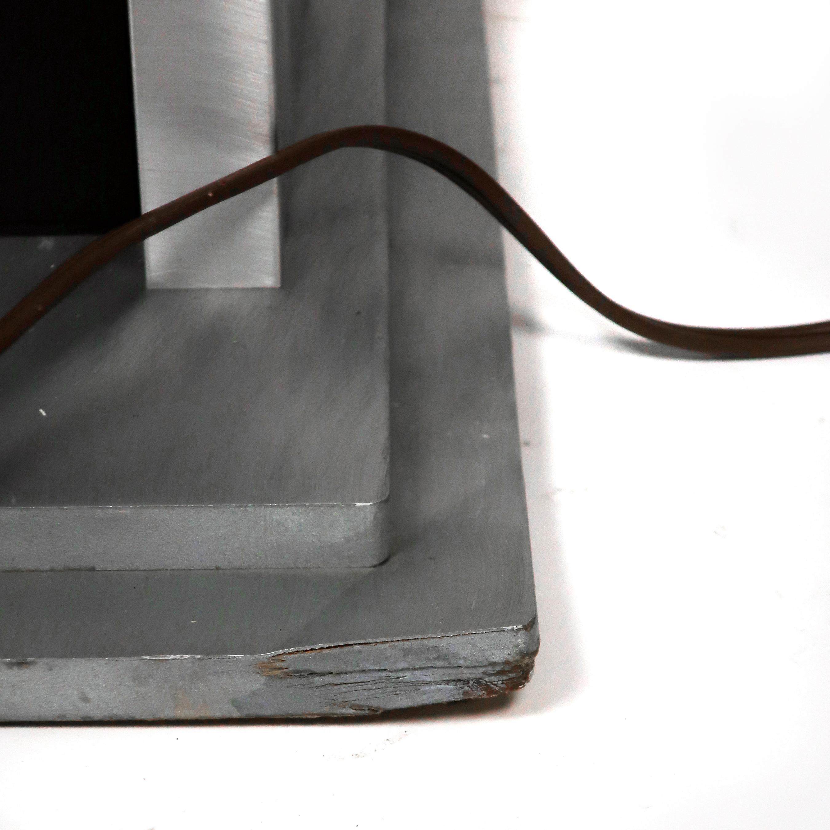 Brushed Aluminum Infinity Clock with Stand 6