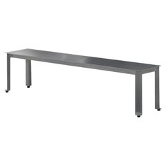 Brushed Anodized Aluminum CANTO Bench by Luiz Solano, Brazil 2023