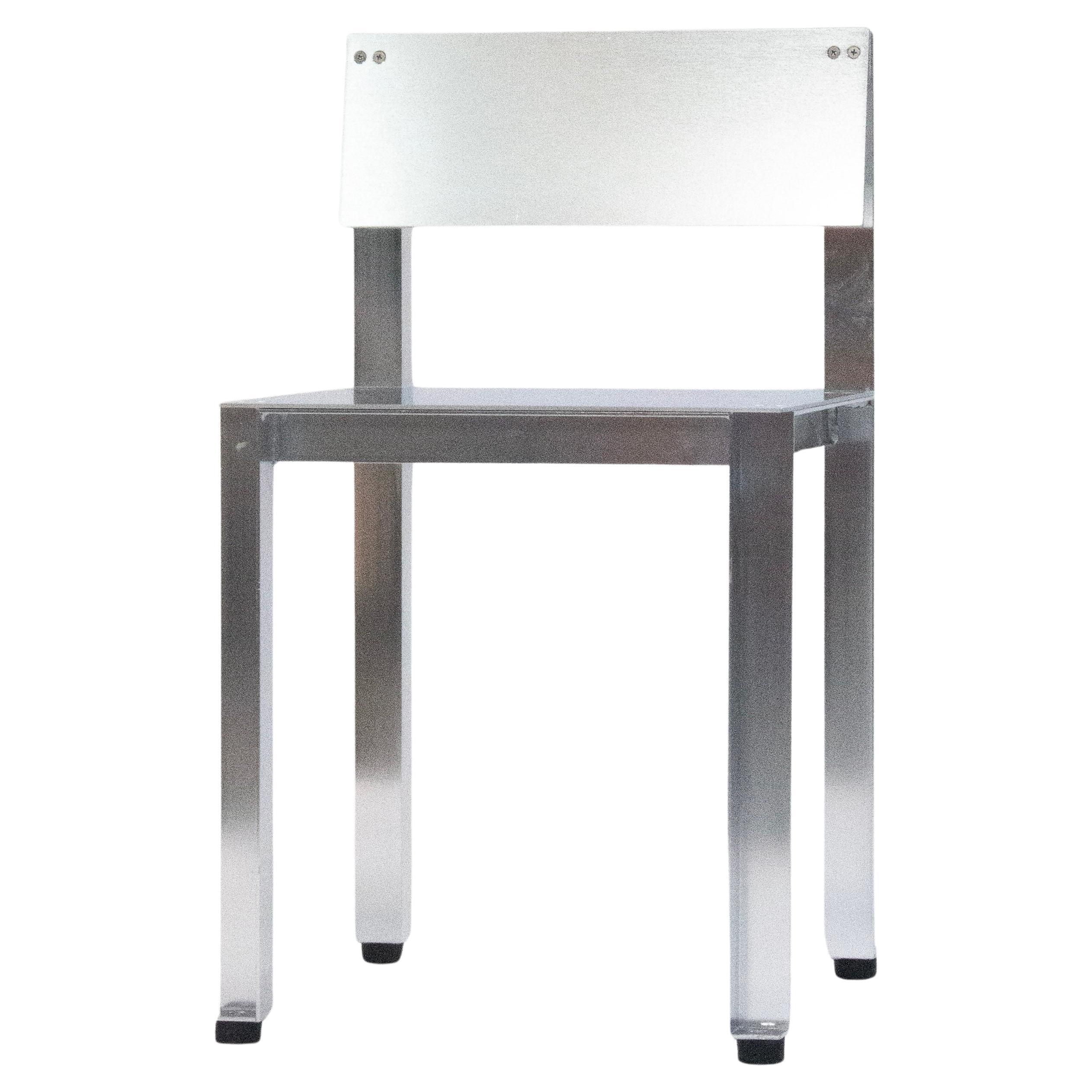 Brushed Anodized Aluminum CANTO Chair by Luiz Solano, Brazil 2023