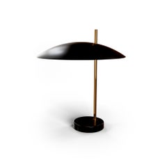 Lampada da tavolo 1013 in ottone spazzolato di Disderot