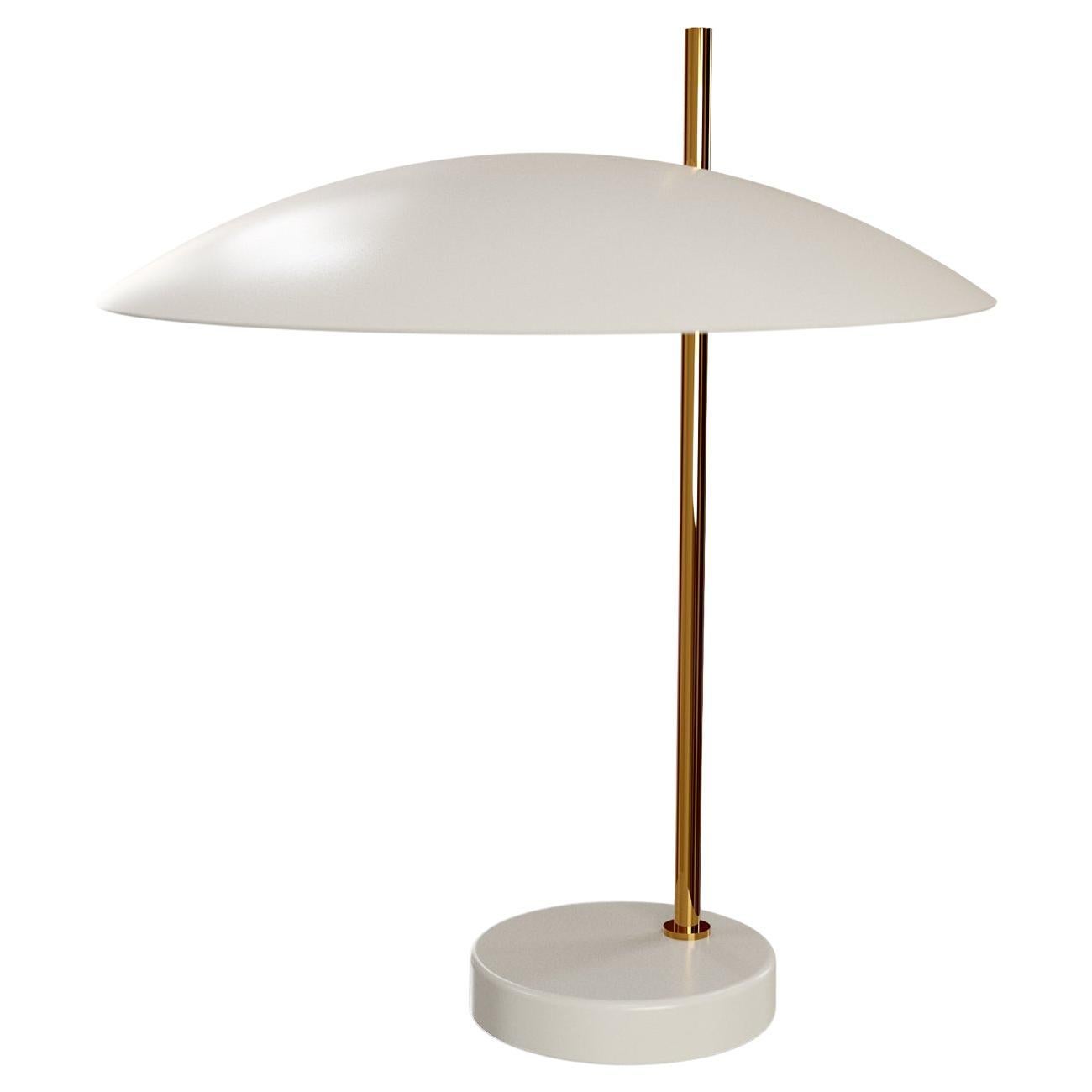 Brushed Brass 1013 Table Lamp by Disderot For Sale