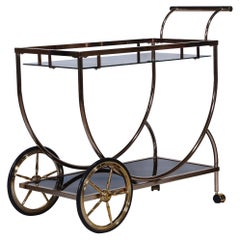Brushed Brass Bar Cart Trolley