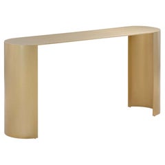 Brushed Brass Console Table