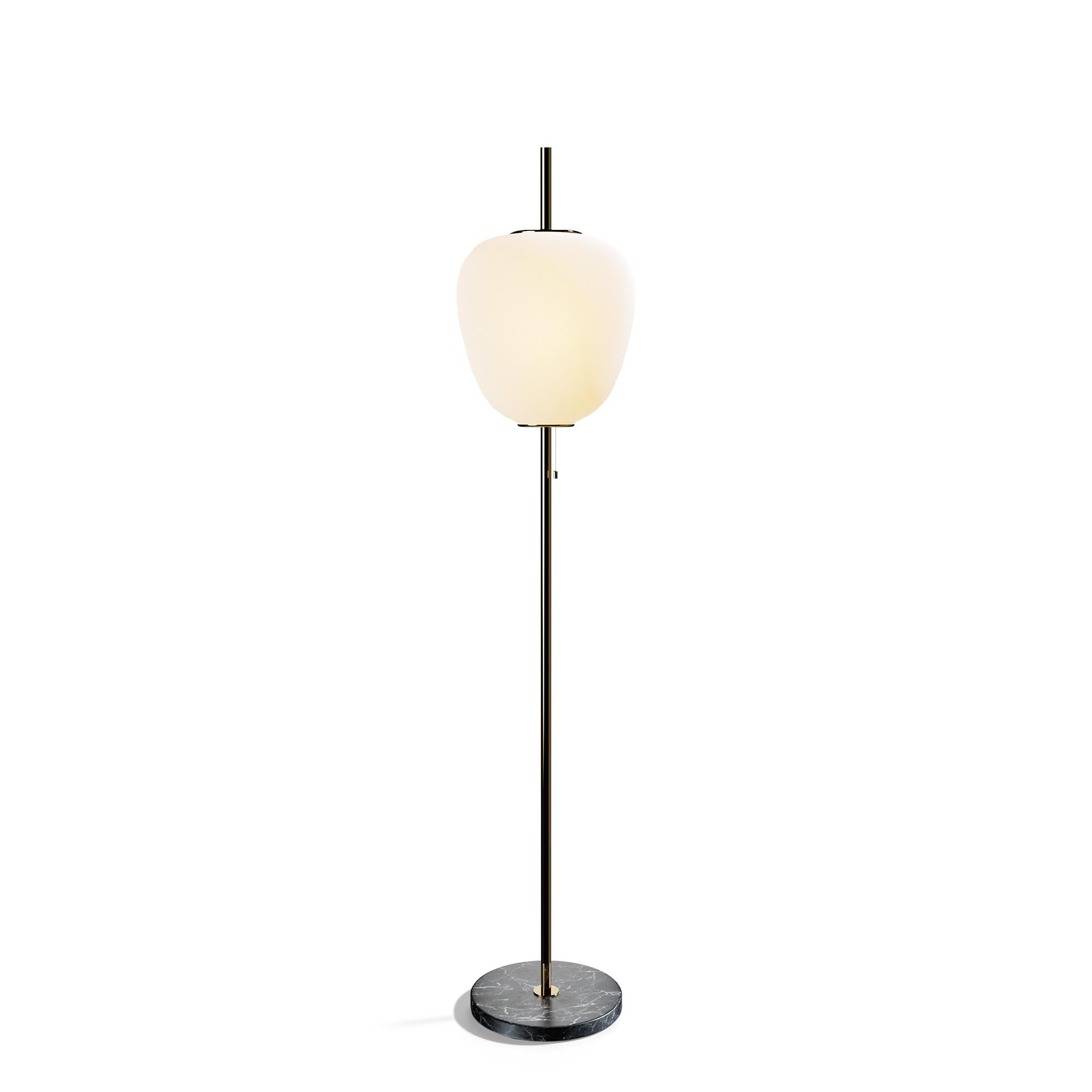 Brushed Brass J14 Floor Lamp by Disderot For Sale 2