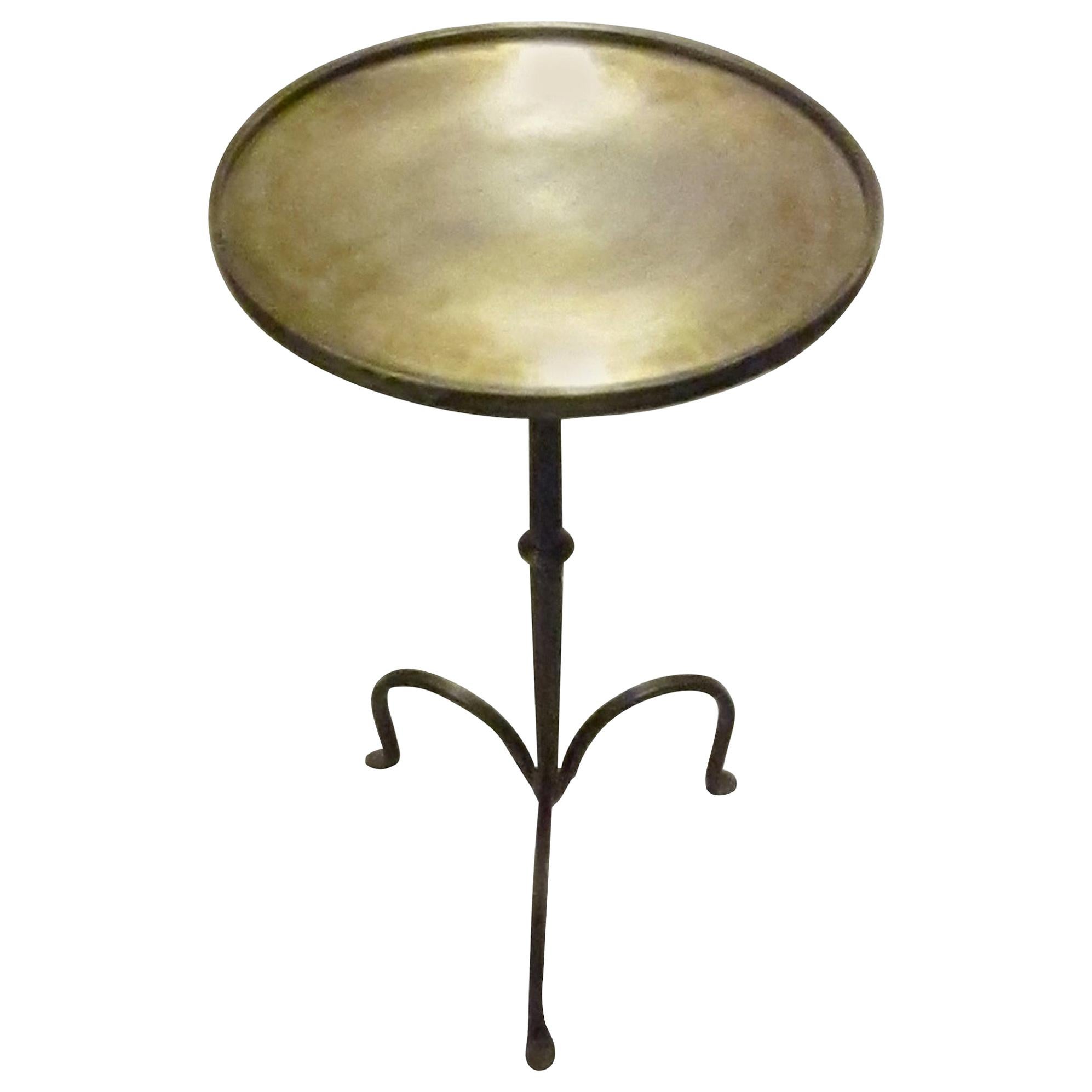 Brushed Brass Small Side or Cocktail Table, China, Contemporary
