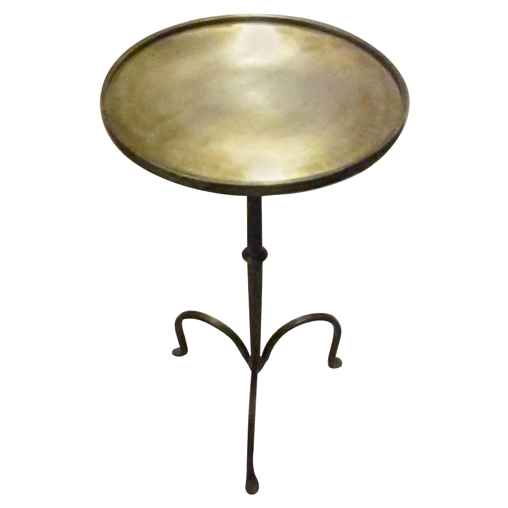 Brushed Brass Small Side or Cocktail Table, China, Contemporary For Sale