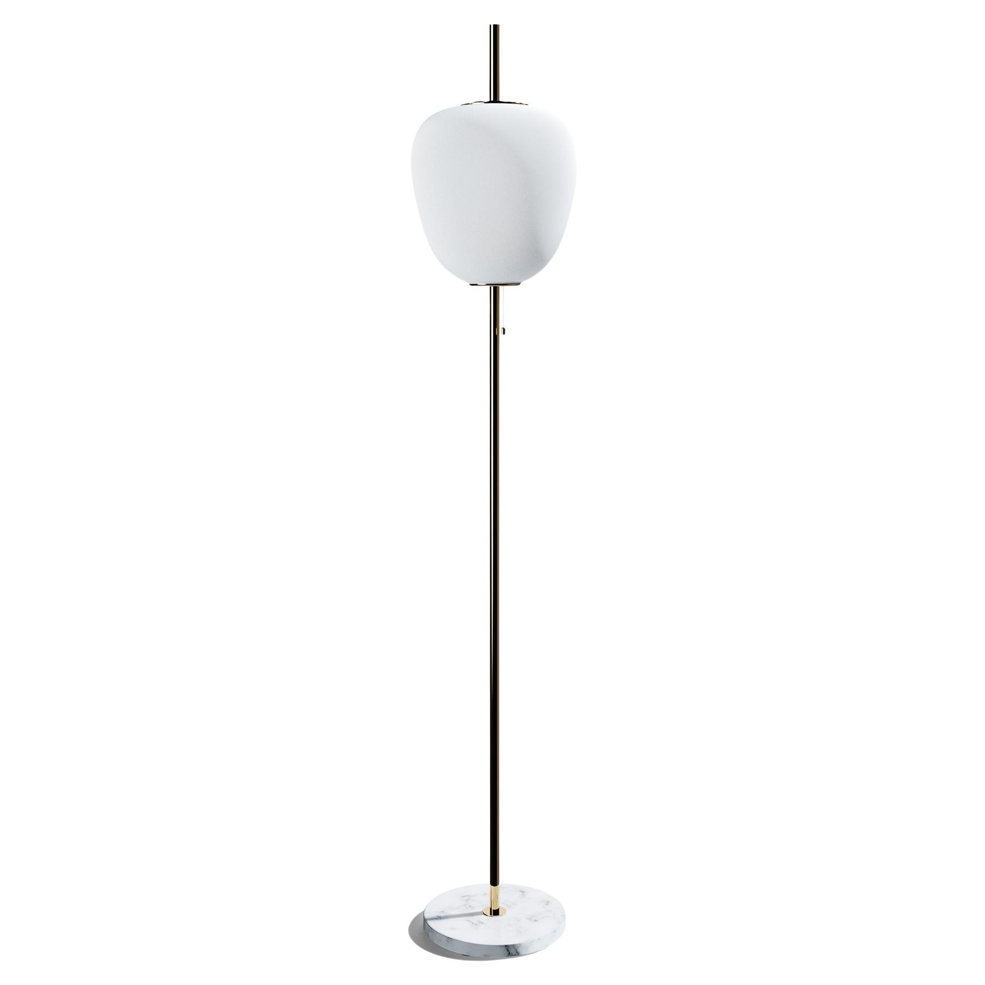 Brushed Brass Tall J14 Floor Lamp by Disderot