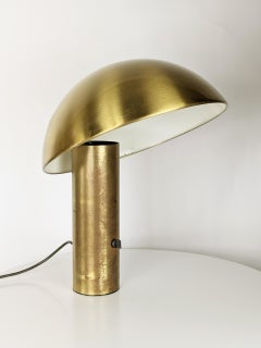 Brushed Brass Vaga Table Lamp by Franco Mirenzi for Valenti, 1978