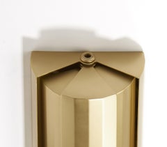 Applique murale LETO en laiton brossé avec ailettes mobiles 140