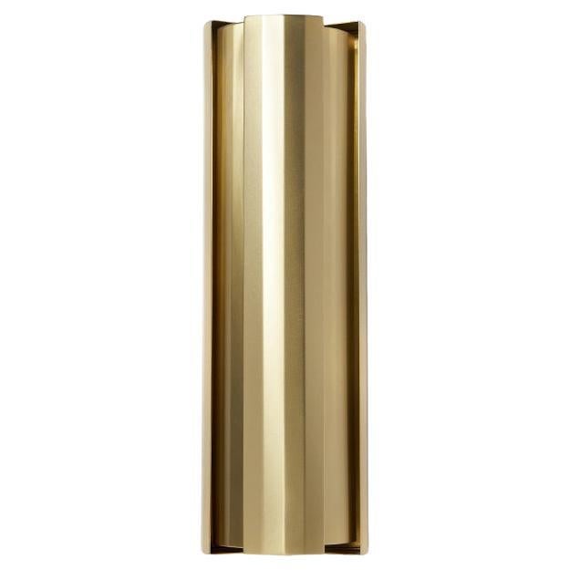 LETO 360 brushed Brass Wall Light with Mobile Fins For Sale