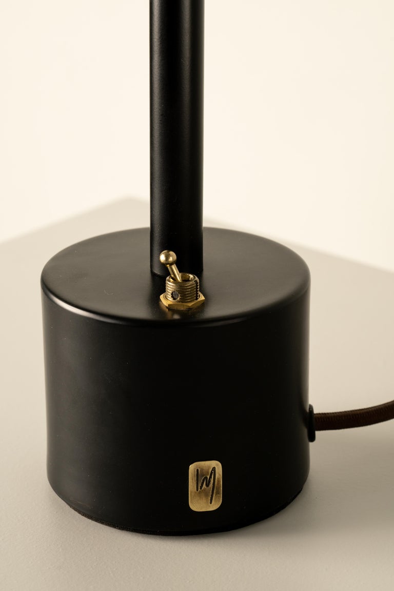Brass Mácula Table Lamp w/Lost-Wax Bronze, Customizable, Made in MX For Sale