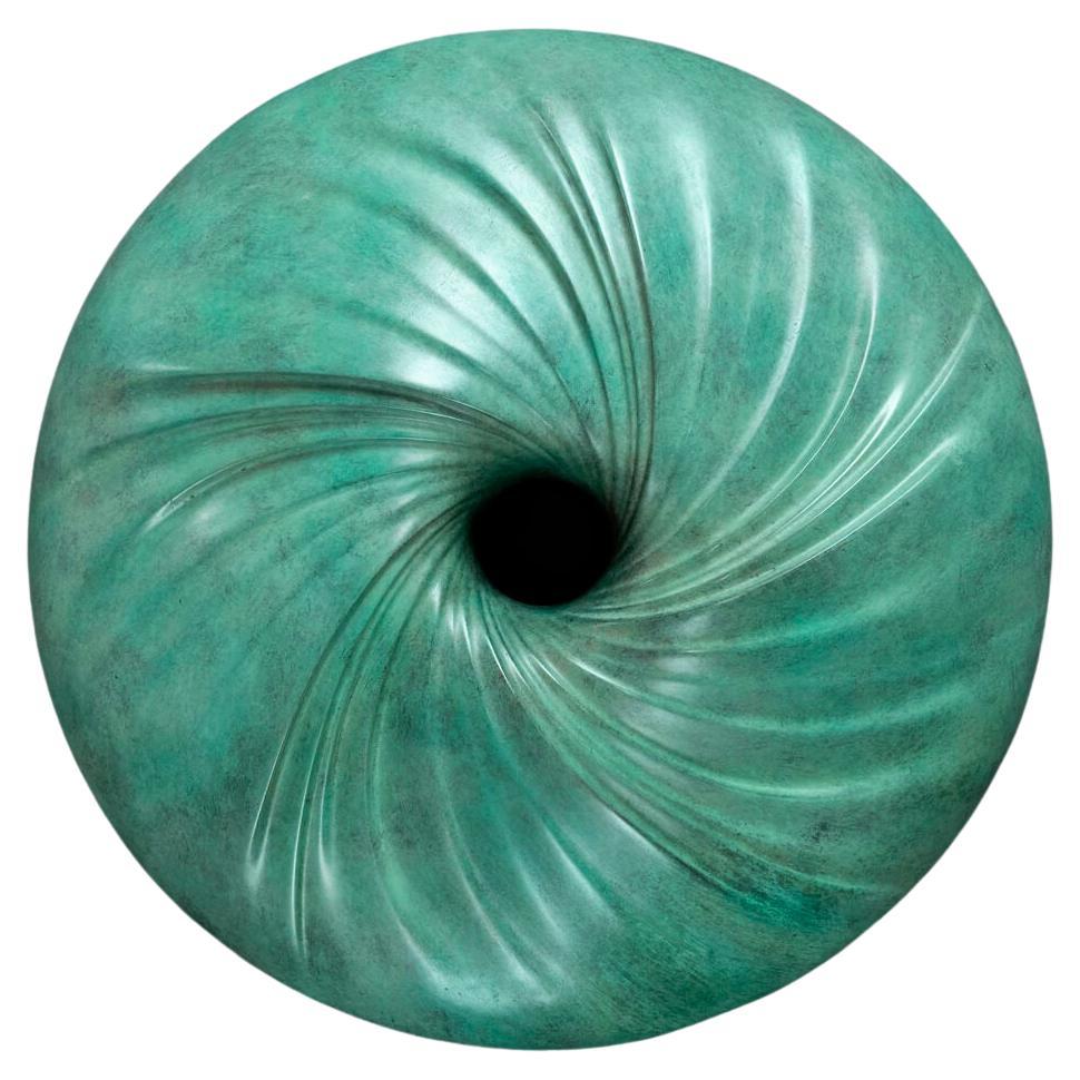 Patinated Foundry Resin Maelstrom Wall Mounted Sculpture by David Tragen