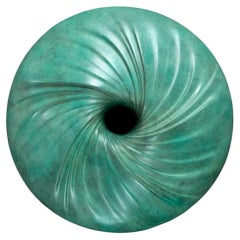 Patinated Foundry Resin Maelstrom Wall Mounted Sculpture by David Tragen