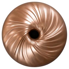 Brushed Bronze Resin Maelstrom Wall Mounted Sculpture by David Tragen