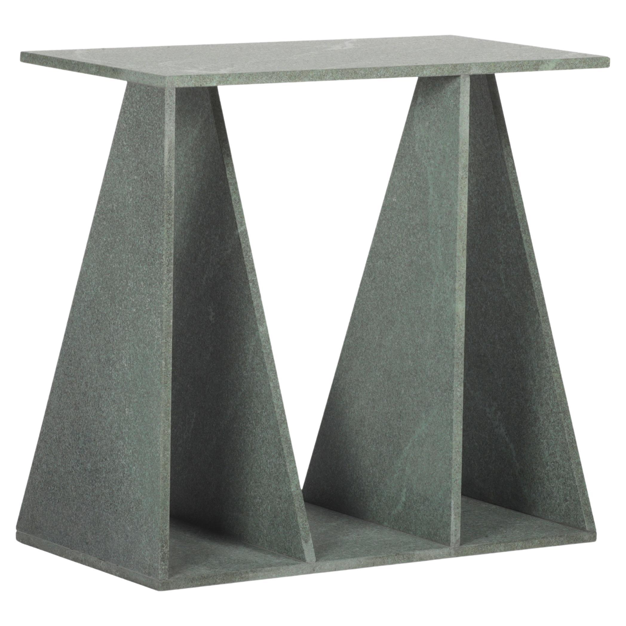 Brushed Diabase Envo Side Table by Studio Mohs