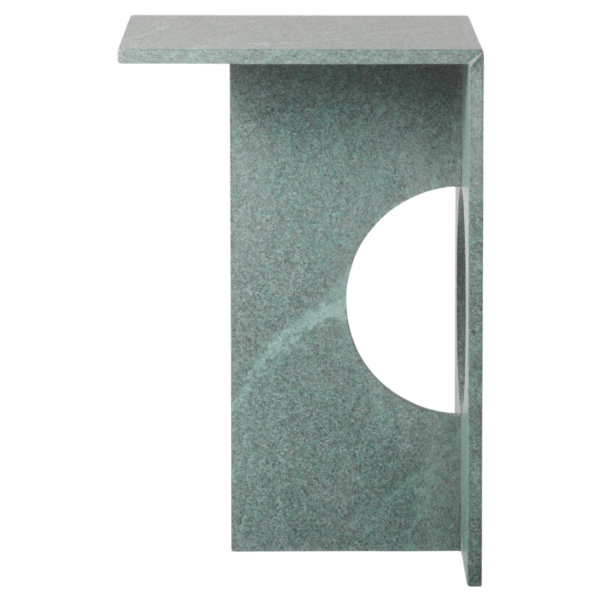 Brushed Diabase Marble Ola Side Table by Studio Mohs