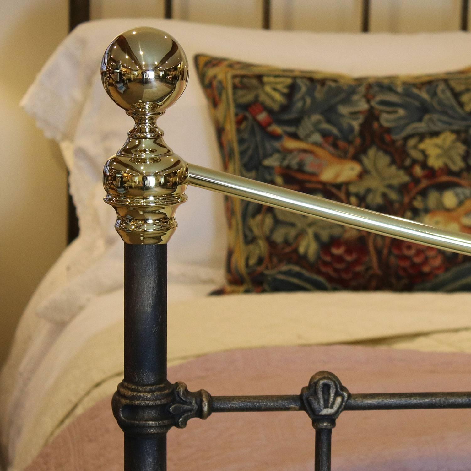Victorian Brushed Gold Antique Bed, MK143