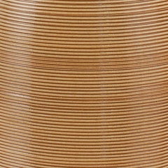 Brushed Gold Ceramic Vase, Modern Cylindrical Design, 20th Century