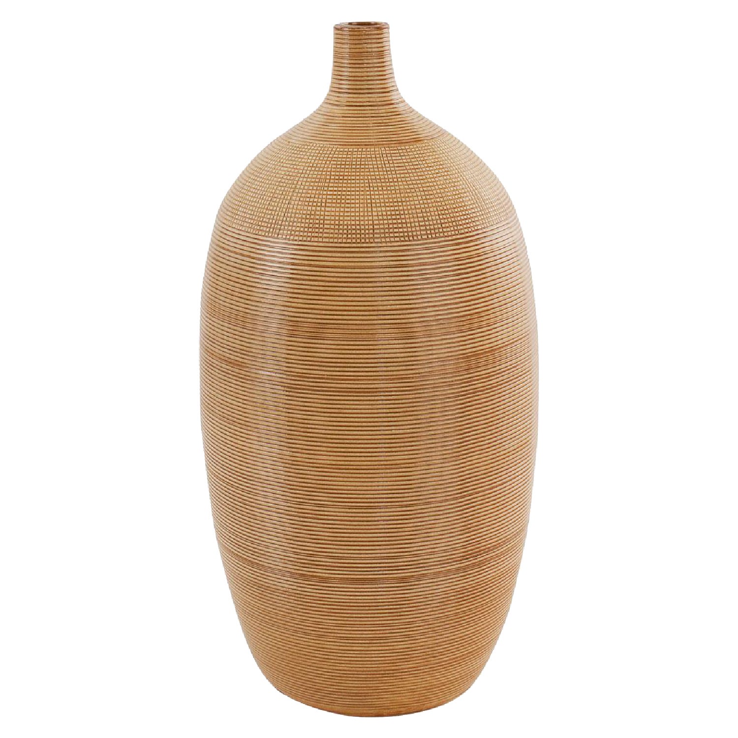 Brushed Gold Ceramic Vase