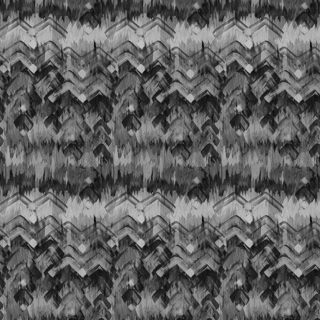 British Brushed Herringbone Wallpaper in Charcoal by 17 Patterns For Sale