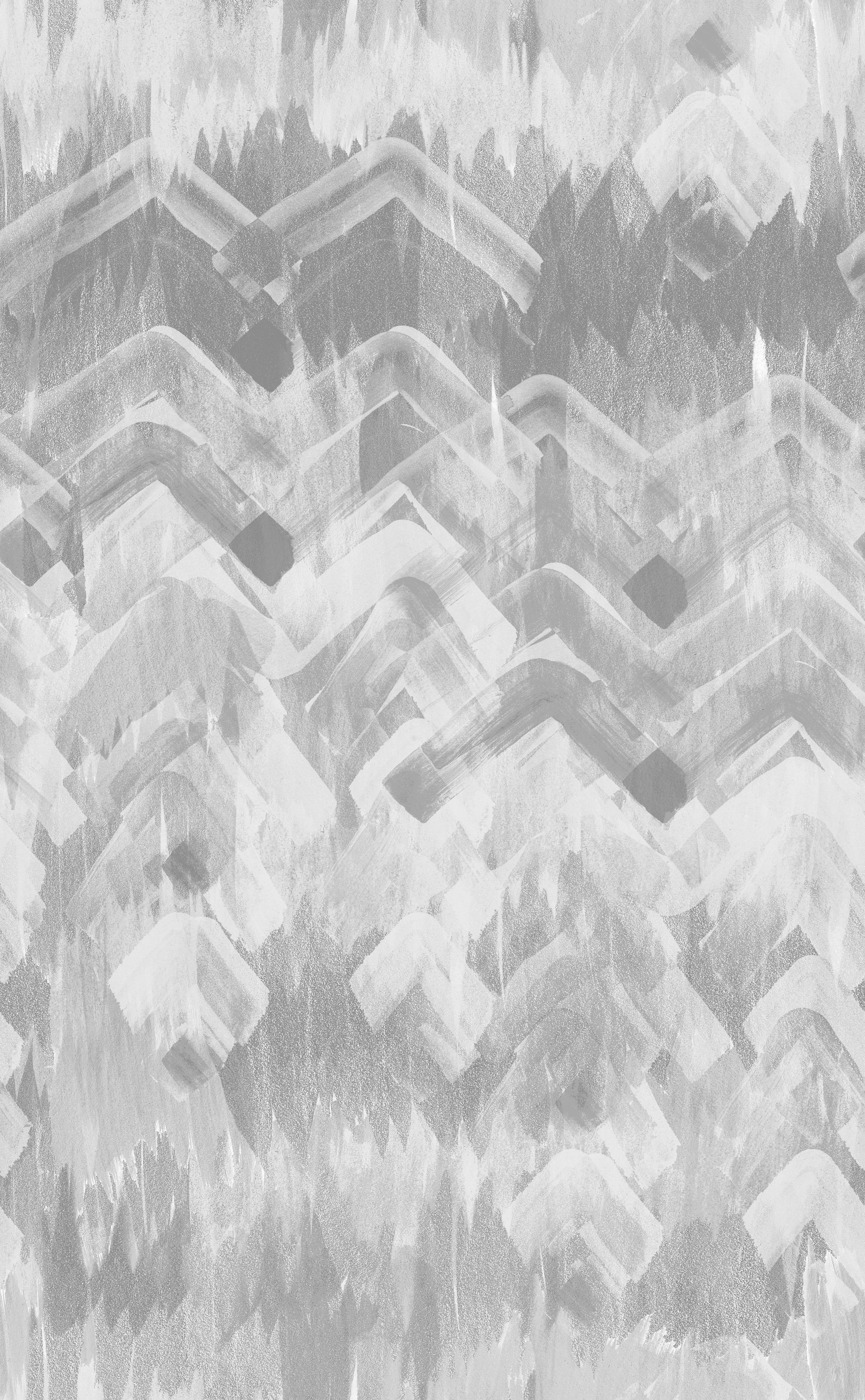 British Brushed Herringbone Wallpaper in Grey by 17 Patterns For Sale