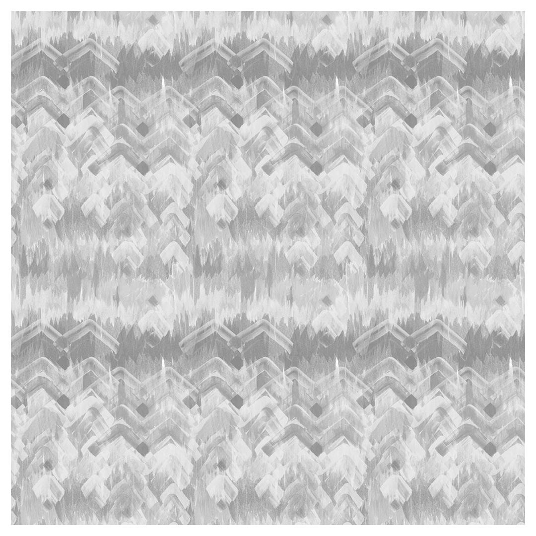 Brushed Herringbone Wallpaper in Grey by 17 Patterns For Sale