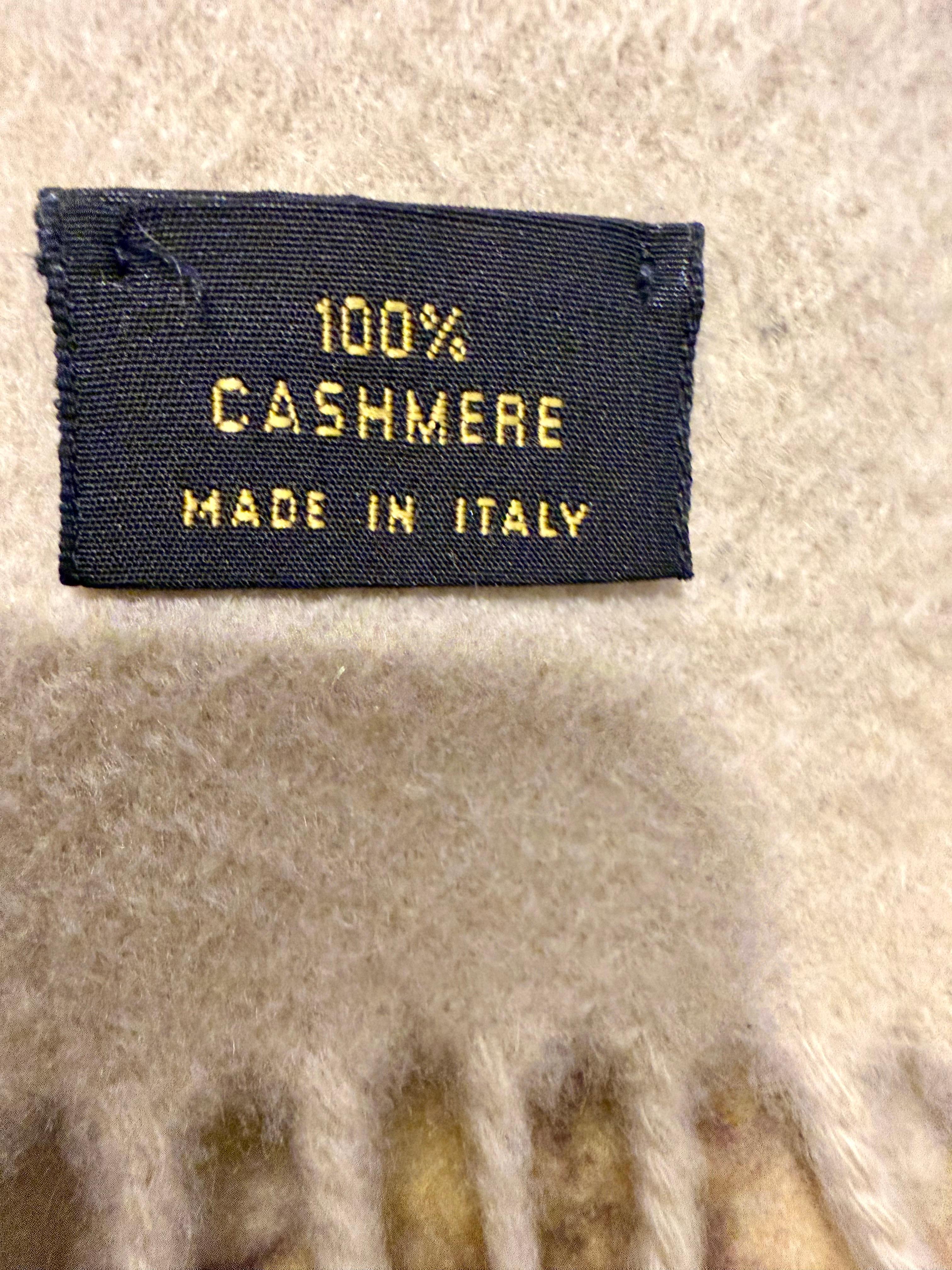 De las mujeres Brushed Long Fringed Shawl/Stole/Scarf, 100 % Cashmere , Made in Italy, 77 