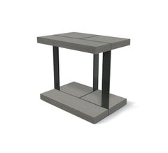 Brushed Oak Amondrian Side Table by Lk Edition
