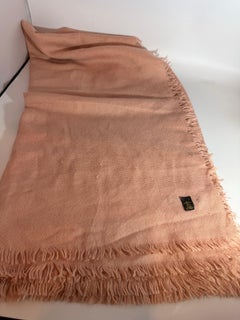 Brushed Smal Fringed Shawl/Stole/Scarf, 70 % Cashmere , Made in Italy, 55 "X 55