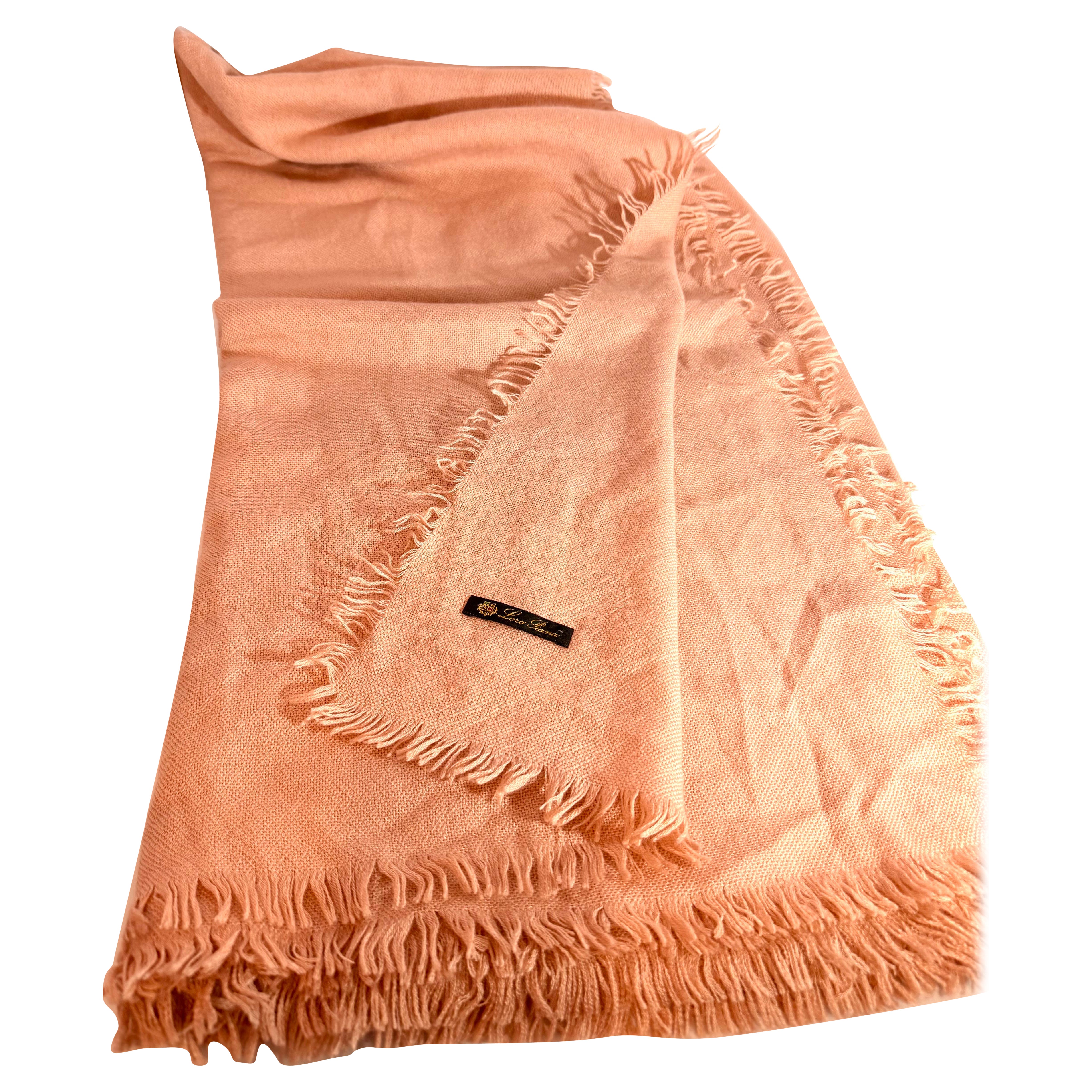 Brushed Smal Fringed Shawl/Stole/Scarf, 70 % Cashmere , Made in Italy, 55 "X 55