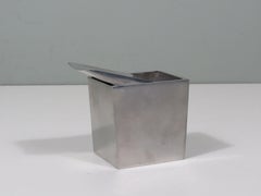 Brushed stainless steel ashtray ' Ray Hollis' by Philippe Starck for XO, France