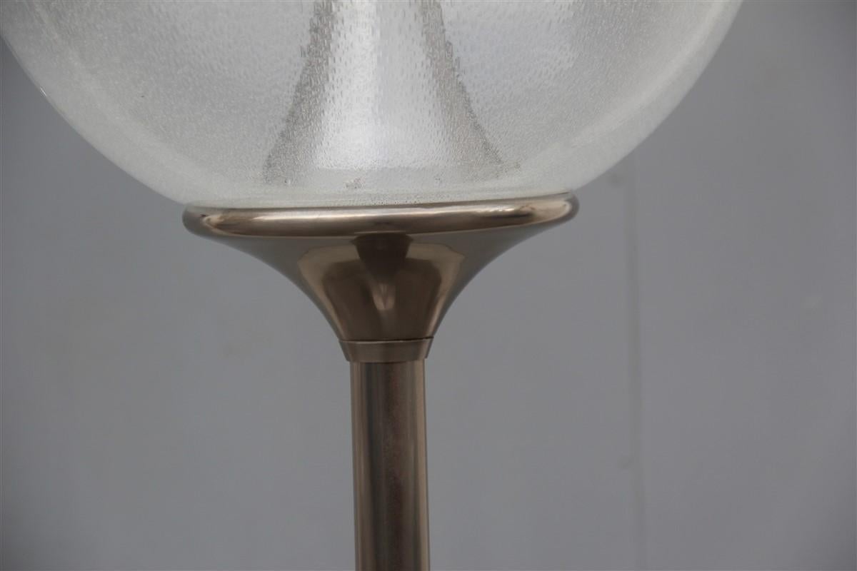 Brushed Steel Carlo Nason for Mazzega Italian Design Pop Art Pulegoso Glass For Sale 1