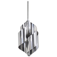 Brushed steel Hanging Lamp 1970S