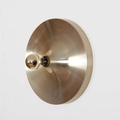 Brushed steel wall light dating from the 1970s